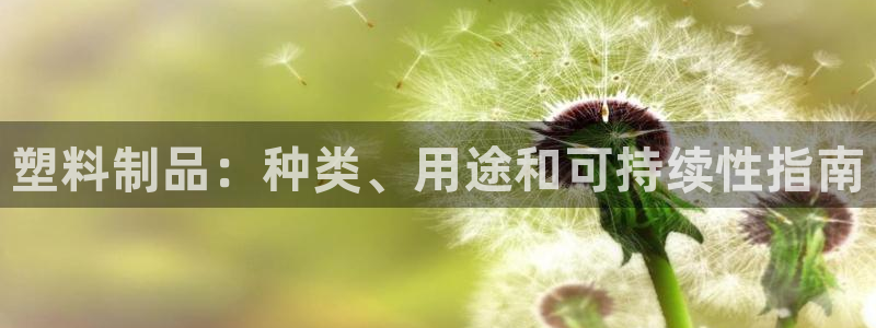 太阳成集团不能提现：塑料制品：种类、用途和可持续性指南