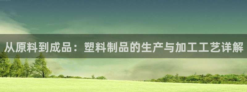 太阳2注册官网下载：从原料到成品：塑料制品的生产与加工工艺详