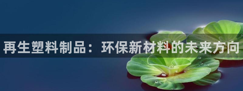 太阳集团备用网址：再生塑料制品：环保新材料的未来方向